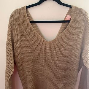 natural tan sweater